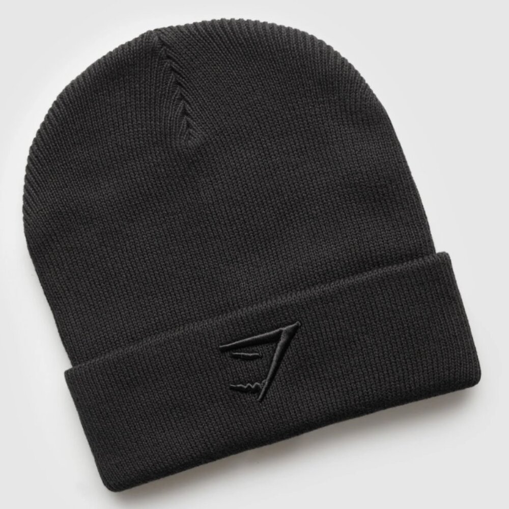 Gymshark Black Beanie Hat